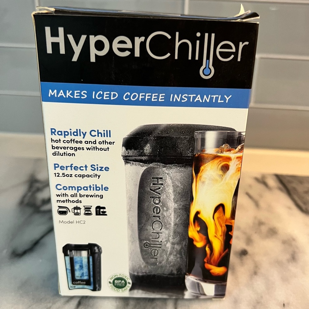 Hyperchiller Rapidly Chill Hot Beverages 12.5 ounces New!